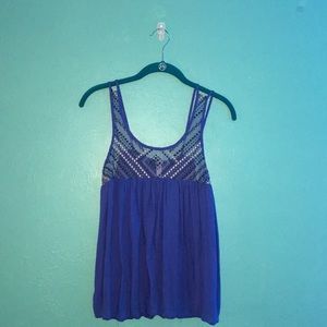 Aeropostale Blue Gem Tank Top